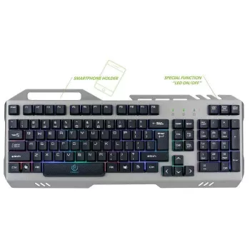 Rebeltec Universal Gaming klávesnica Discovery Metal Grey