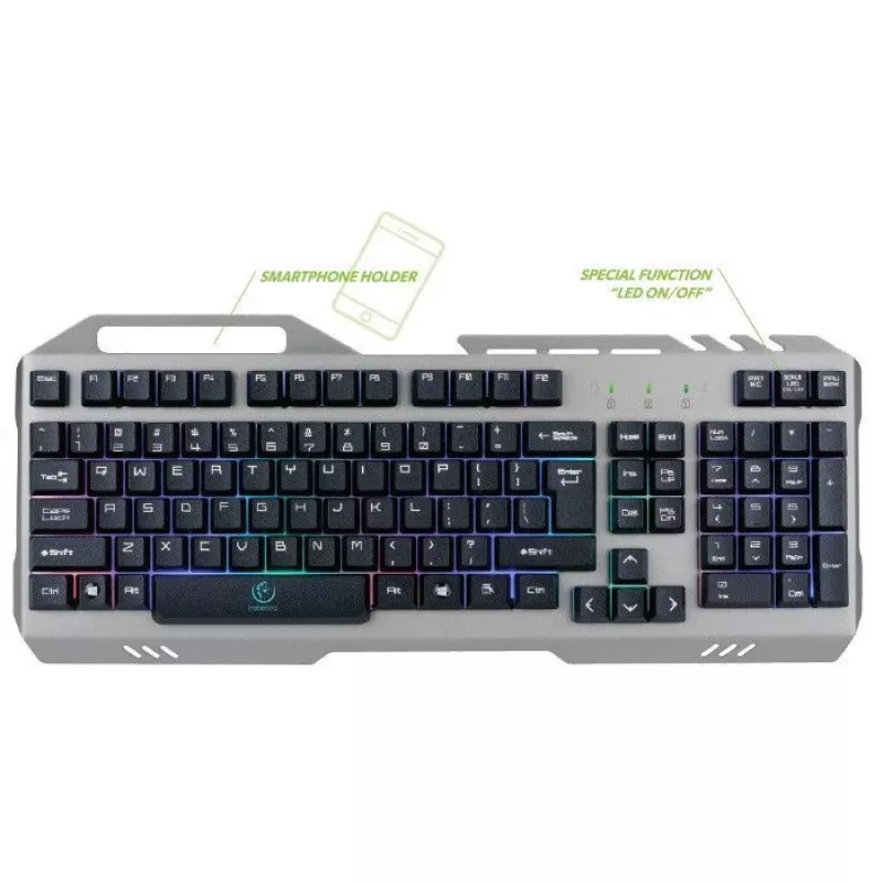 Rebeltec Universal Gaming klávesnica Discovery Metal Grey