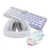 REDRAGON 3-in-1 káblová herná sada - klávesnica, myš, headset - biela