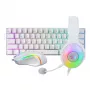 REDRAGON 3-in-1 káblová herná sada - klávesnica, myš, headset - biela