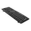 Redragon BK-7366 full-size ergonomická káblová membránová kancelárska klávesnica - čierna