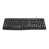 Redragon BK-7366 full-size ergonomická káblová membránová kancelárska klávesnica - čierna