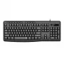 Redragon BK-7366 full-size ergonomická káblová membránová kancelárska klávesnica - čierna