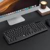 Redragon BK-7367 Full-size ergonomická bezdrôtová membránová kancelárska klávesnica - čierna