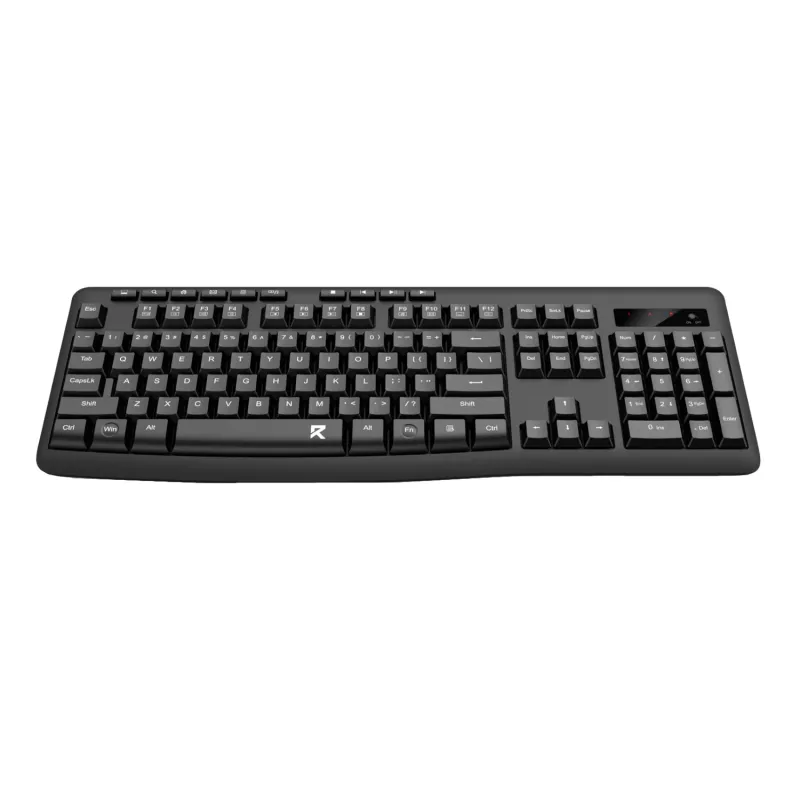 Redragon BK-7367 Full-size ergonomická bezdrôtová membránová kancelárska klávesnica - čierna