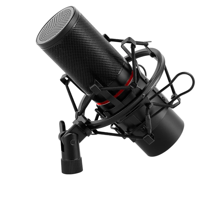 REDRAGON BLAZAR kardioidný USB herný mikrofón a statív, Čierna