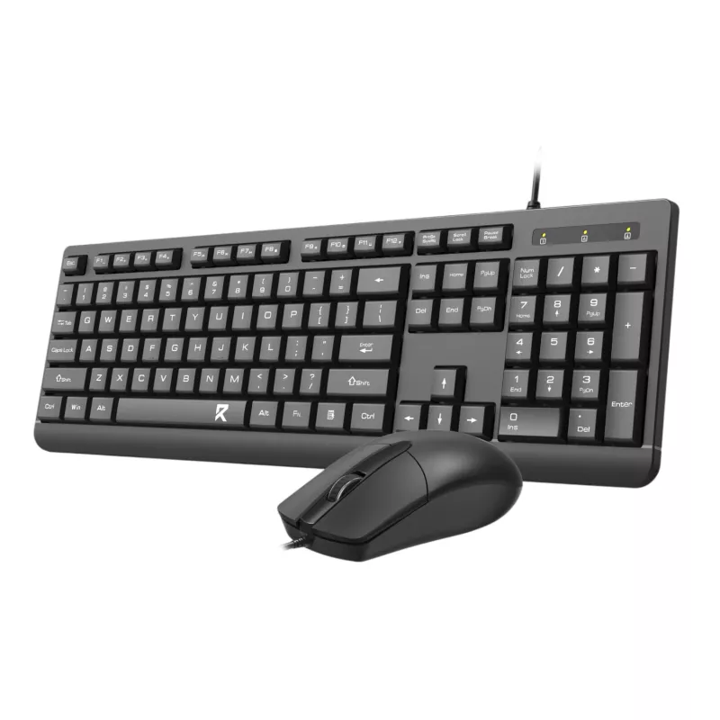 Redragon BS-7543 drôtová klávesnica a myš v sete, čierna