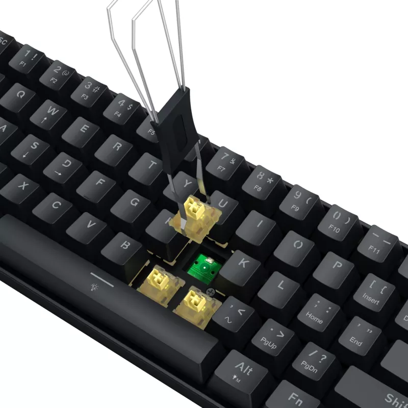 Redragon FIZZ Magnetic Plus 60% RGB herná klávesnica - čierna