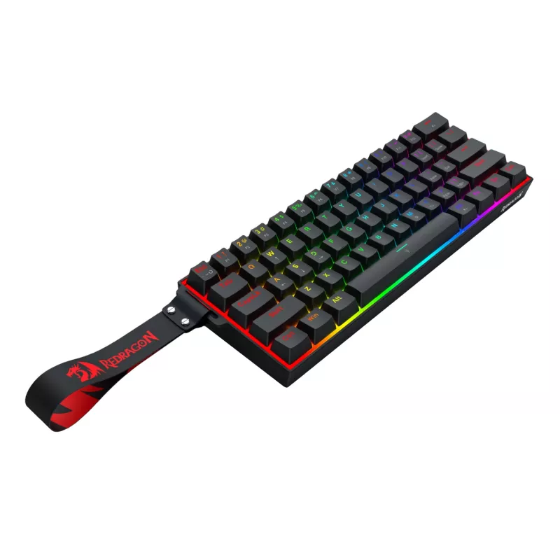 Redragon FIZZ Magnetic Plus 60% RGB herná klávesnica - čierna
