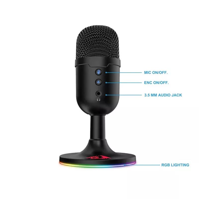 Redragon GM303 PULSAR streamovací gaming mikrofón - čierny