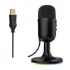 Redragon GM303 PULSAR streamovací gaming mikrofón - čierny