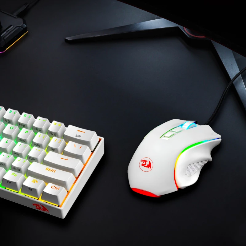 REDRAGON GRIFFIN 7200DPI herná myš - biela