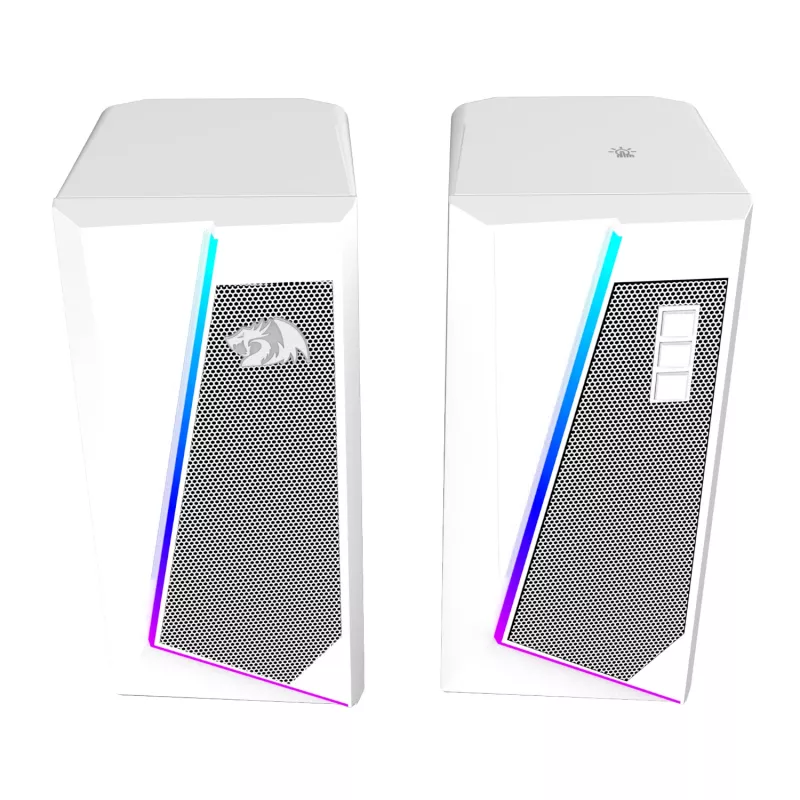 Redragon GS20W ANVIL 3W 2.0 RGB stereo reproduktory pre stolný PC - biele
