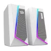 Redragon GS20W ANVIL 3W 2.0 RGB stereo reproduktory pre stolný PC - biele