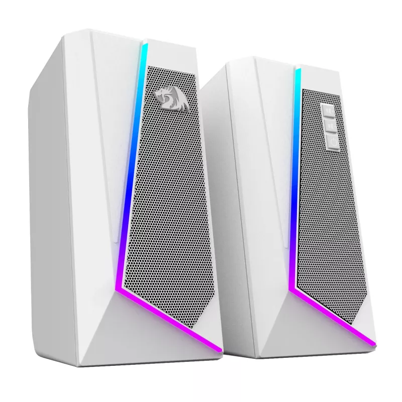 Redragon GS20W ANVIL 3W 2.0 RGB stereo reproduktory pre stolný PC - biele