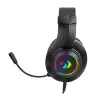 Redragon Hylas Over-Ear RGB herný headset, Aux (mikrofón a slúchadlá) / USB (iba napájanie), čierny