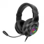 Redragon Hylas Over-Ear RGB herný headset, Aux (mikrofón a slúchadlá) / USB (iba napájanie), čierny