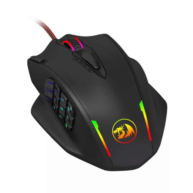 REDRAGON IMPACT 12400DPI MMO herná myš - čierna
