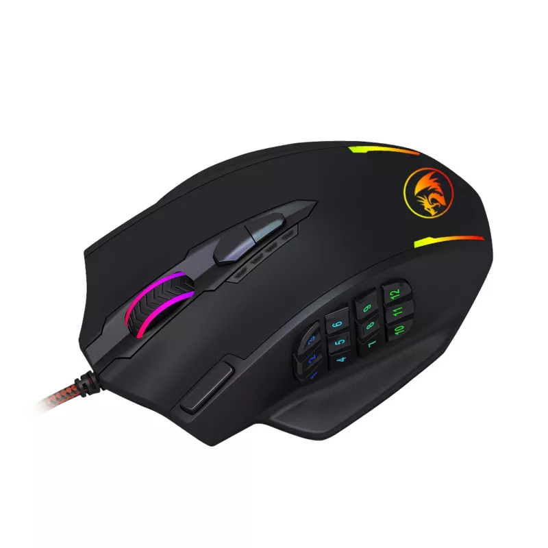REDRAGON IMPACT 12400DPI MMO herná myš - čierna