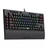 Redragon K588 RGB Pro BROADSWORD TKL mechanická káblová herná klávesnica - čierna