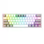 Redragon K617 FIZZ 60% káblová RGB herná klávesnica - biela/sivá