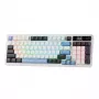 Redragon K719WGB GALATIN RGB PRO bezdrôtová mechanická herná klávesnica v plnej veľkosti - biela