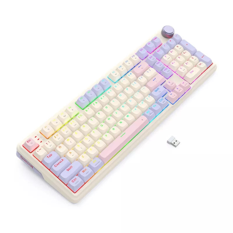 Redragon K768VI-WL Eisa 100 Bezdrôtová herná klávesnica, Lilac