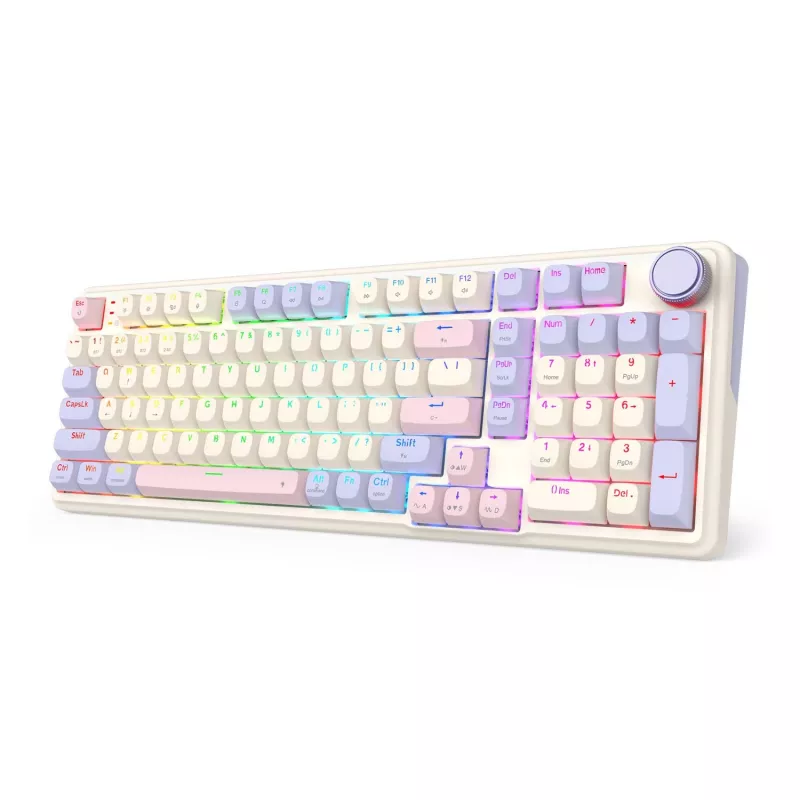 Redragon K768VI-WL Eisa 100 Bezdrôtová herná klávesnica, Lilac
