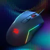 Redragon M616 TRIDENT 10000DPI RGB herná myš - čierna