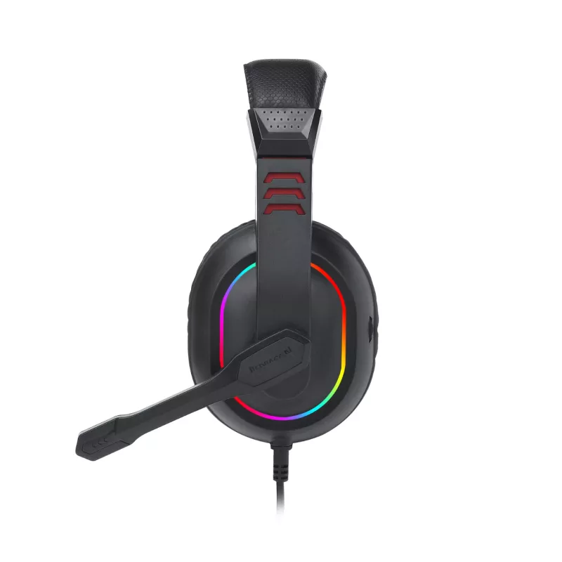 Redragon Over-Ear ARES Aux RGB herný headset - čierny