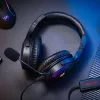 Redragon Pandora Over-Ear RGB herný headset, USB (iba napájanie) / Aux (mikrofón a slúchadlá), čierny