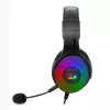Redragon Pandora Over-Ear RGB herný headset, USB (iba napájanie) / Aux (mikrofón a slúchadlá), čierny