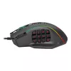 REDRAGON PERDICTION 4 12400DPI RGB MMO ergonomická gaming myš - čierna