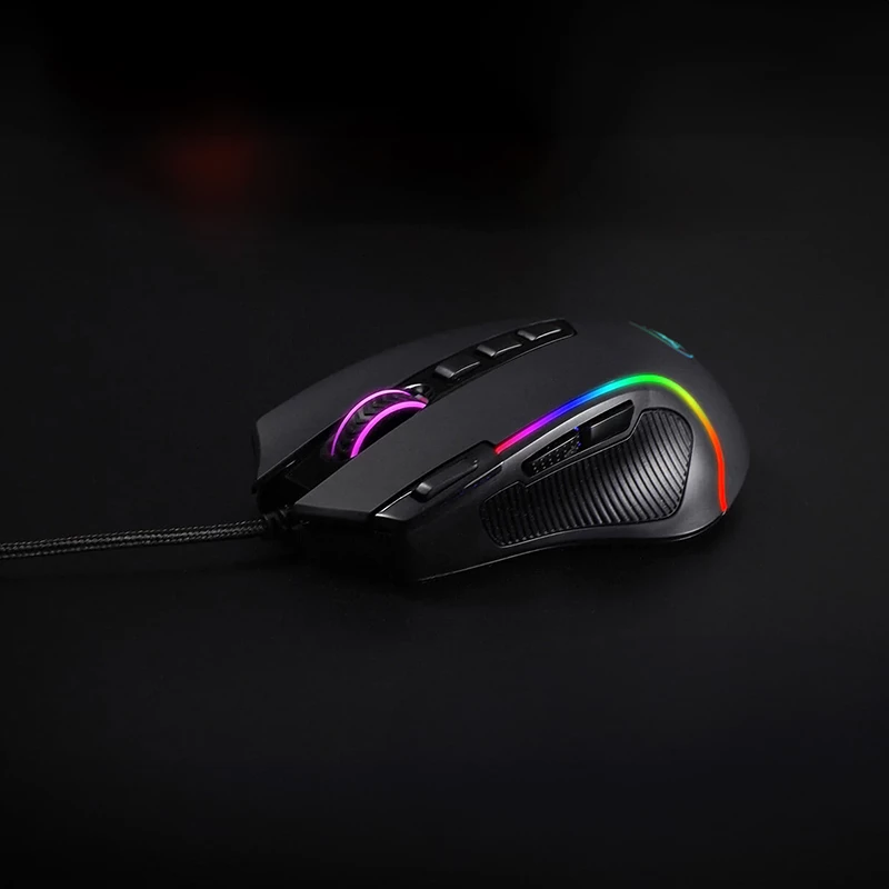 REDRAGON PREDATOR 4000DPI RGB ergonomická herná myš - čierna