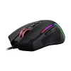 REDRAGON PREDATOR 4000DPI RGB ergonomická herná myš - čierna