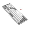 Redragon BK-7111 bezdrôtová nožnicová klávesnica s numerickým blokom, 2,4 GHz/Bluetooth, sivá