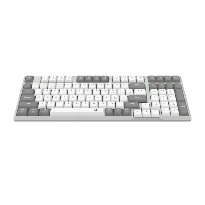 Redragon BK-7111 bezdrôtová nožnicová klávesnica s numerickým blokom, 2,4 GHz/Bluetooth, sivá