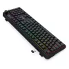 Redragon RM104 PRO VOLCANO RGB bezdrôtová mechanická herná klávesnica - čierna
