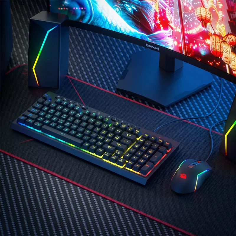 Redragon RYLO S141 membránová herná klávesnica a myš káblové combo