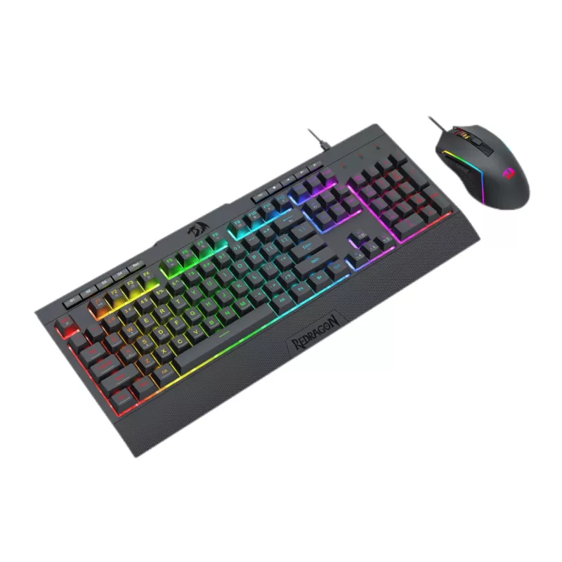 Redragon S151 RGB herná klávesnica a myš kombo - čierna
