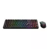 Redragon S162 RGB 3-režimová bezdrôtová mechanická herná klávesnica a myš combo - čierna