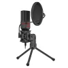 REDRAGON SEYFERT 3,5-mm jack herný mikrofón so statívom - čierny