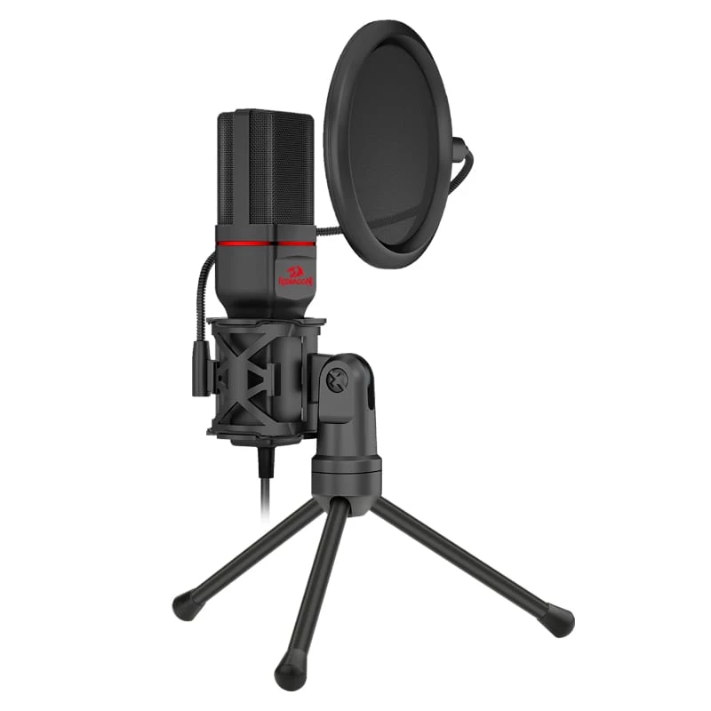 REDRAGON SEYFERT 3,5-mm jack herný mikrofón so statívom - čierny