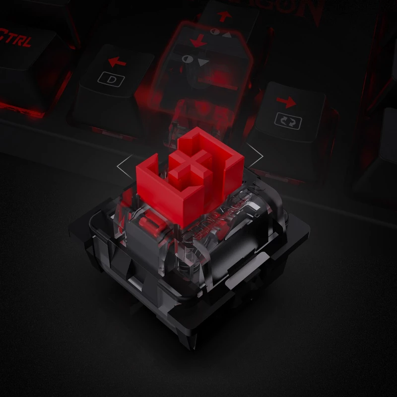 Redragon SURARA K582RGB mechanická RGB herná klávesnica - čierna