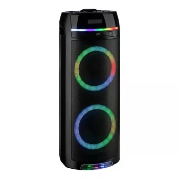 REFLEXION PS10BTCD/N párty reproduktor, 480W Peak, Bluetooth, CD, FM rádio, USB, AUX, mikrofón, čierny