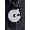 REH Stabilmax O-1241/M otvorená krátka kolenná bandáž s patelou, Medium, čierna