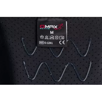 REH Stabilmax O-1241/XXL otvorená krátka kolenná bandáž s flexibilnými stabilizátormi, perforovaným neoprénom, čierna, veľkosť XXL