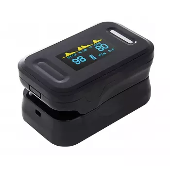 REH YK-81C pulzný oxymeter na prst s OLED displejom, SpO2 a monitor pulzovej frekvencie