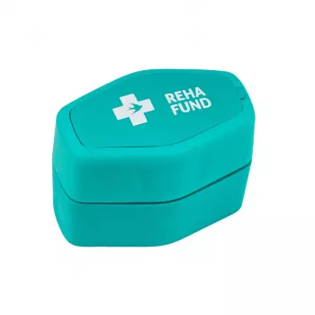 REHA FUND RF-359 drvič tabliet s úložným priestorom – manuálny rotačný mlynček, plast bez BPA, biela