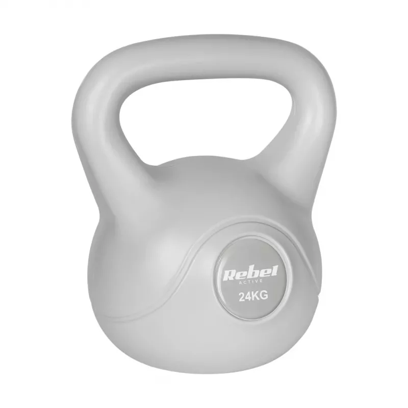 Rebel Active Bitumen kettlebell 24 kg, sivá (RBA-2322G-24)